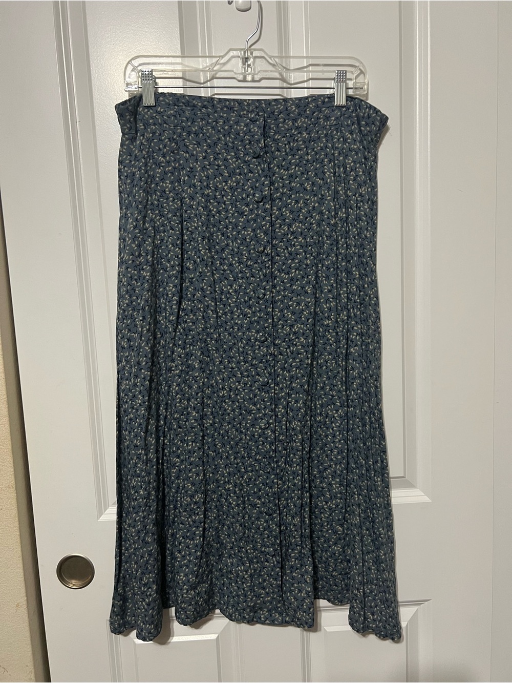 Vintage 90s Sag Harbor Floral Rayon Maxi Skirt - Size Large